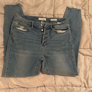 Judy Blue Women's Distressed Ankle Jeans SZ13